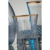 Kcd Antik Altın Kesme El Dekor Yaldızlı 6 Adet Desenli Su Bardağı Takımı thumbnail 2