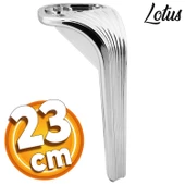 Lotus Lüks Mobilya Kanepe Tv Ünitesi Koltuk Ayağı 23 Cm Parlak Krom Konsol Ayakları - 1