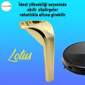 Lotus Lüks Mobilya Kanepe Sehpa Tv Ünitesi Koltuk Ayağı 16 Cm Gold Altın Baza Ayakları - 2
