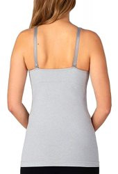 Relaxfit Seamless Toparlayıcı Büstiyerli Dikişsiz Gri Emzirme Atleti - 3