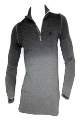 Relaxfit Seamless BasaLayer Profesyonel Outdoor Erkek Termal İçlik Yarım Fermuarlı Boğazlı Termal İçlik Spor Tişört - 1