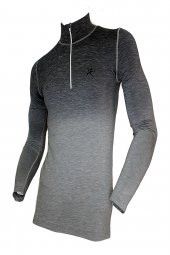 Relaxfit Seamless BasaLayer Profesyonel Outdoor Erkek Termal İçlik Yarım Fermuarlı Boğazlı Termal İçlik Spor Tişört - 2