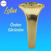 Lotus Lüks Mobilya Kanepe Tv Ünitesi Konsol Koltuk Ayağı 19 Cm Gold Altın Ayakları - 5