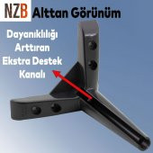 Lüks Mobilya Kanepe Sehpa TV Ünitesi Koltuk Ayağı 14 cm Siyah Baza Ayak thumbnail 3