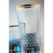 Kcd Antik Altın Kesme El Dekor Yaldızlı 6 Adet Desenli Su ve Meşrubat Bardak Takımı thumbnail 1