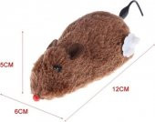 Kurmalı Kedi Eğitim Oyuncağı Tüylü Peluş Fare Yakalama Interaktif Sevimli Eğlenceli Oyuncak - 3