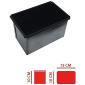 Kapaksız Baton Ekmek Kalıbı 10x10x15 cm - V - 1