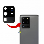 Kadrioğlu Galaxy S20 Ultra G988 Arka Kamera Camı Lens - 1
