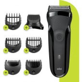 Braun 3 Serisi 300 BT BLK Siyah 3'ü1 Arada Sakal Şekillendirme ve Tıraş Makinesi - 1