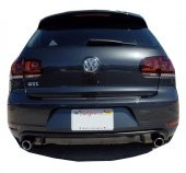 Volkswagen Golf 6 (2009-2012) GTI Arka Tampon Eki - Difüzör (Plastik) thumbnail 1