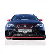 Seat Leon MK3 5F 2013 - 2016 FR - JE Desing Ön Tampon Kaşları (Plastik) - 1