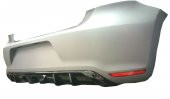 Volkswagen Polo (2010-2014) GTİ R400 Arka Tampon Eki - Difüzör (Plastik) - 2
