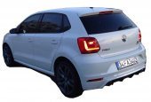 Volkswagen Polo 6R (2015-2017) Makyajlı Arka Tampon Eki - Difüzör (Plastik) - 2