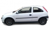 Opel Corsa C (2001 - 2006) Opc Style Marşpiyel Seti (Plastik) - 3