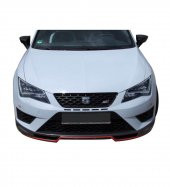 Seat Leon MK3 -5F (2013-2016) FR Uyumlu Ön Tampon Ek (Plastik) - 1