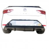 Seat Leon (2017 - 2019)  Çift Çıkış Arka Tampon Eki - Difüzör (Plastik) thumbnail 2