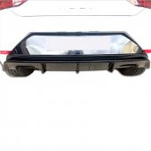 Seat Leon (2017 - 2019)  Çift Çıkış Arka Tampon Eki - Difüzör (Plastik) thumbnail 3