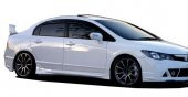 Honda Civic Fd6 (2006-2011) Mugen Yan Marşpiyel Seti (Plastik) - 1