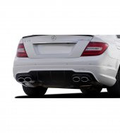 Mercedes C Serisi W204 (2012-2014) Makyajlı Arka Tampon Eki - Difüzör (Plastik) - 1