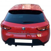Seat Leon MK3 - 5F (2013-2016) Style Uyumlu Arka Tampon Eki - Difüzör (Plastik) - 2