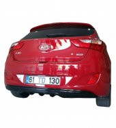 Hyundai İ30 (2011-2016) Arka Tampon Eki - Difüzör (Plastik) - 1