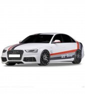 Audi A4 B8 2008 - 2012 RS4 Yan Marşpiyel Seti (Plastik) - 1