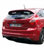 Ford Focus 3 HB 2012 - 2014 Arka Tampon Eki - Difüzör (Plastik) - 1