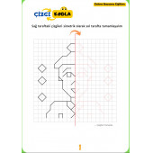 Okul Öncesi Kodlamalı Akıl ve Zeka Oyunları Kitabı - 2