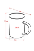 6'LI Borosilikat Isıya Dayanıklı Termısıl Cam Kupa Bardak (6 X 200 ml) - 4