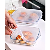 Silikon Kare Borcam Ve Tencere Kapağı Silikon Streç Kapak - 1