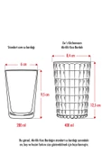 Akrilik Mürdüm Tekli Kısa Bardak & Su Meşrubat Kahve Yanı Bardağı 400 ml ( Cam Değildir ) - 4