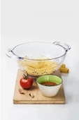 Akrilik Şeffaf Makarna Süzgeçi & Sebze Meyve Süzgeçi - 2