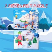 Tox Kış 5+ Keçe Yapboz - 5 Yaş Puzzle T014 - 7