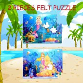 Tox Deniz Kızı 5+ Keçe Yapboz - 5 Yaş Puzzle T041 - 7