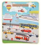 Taşıtları Öğreniyorum Keçe Cırtlı Duvar Panosu , Eğitici Oyuncak - 1