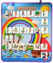 Benim Programım Keçe Cırtlı Duvar Panosu , Eğitici Oyuncak - 11