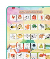 Hayvanlar ve Yaşam Alanları Keçe Cırtlı Duvar Panosu , Eğitici Oyuncak - 9