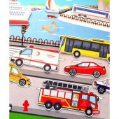 Taşıtları Öğreniyorum Keçe Cırtlı Duvar Panosu , Eğitici Oyuncak - 9