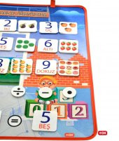 Rakamları Öğreniyorum Keçe Cırtlı Duvar Panosu , Eğitici Oyuncak - 7