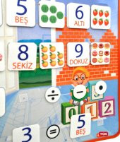 Rakamları Öğreniyorum Keçe Cırtlı Duvar Panosu , Eğitici Oyuncak - 9