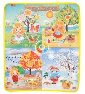 Mevsimleri Öğreniyorum Keçe Cırtlı Duvar Panosu , Eğitici Oyuncak - 1