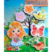 Mevsimleri Öğreniyorum Keçe Cırtlı Duvar Panosu , Eğitici Oyuncak - 2