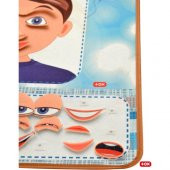 Duyguları Öğreniyorum Keçe Cırtlı Duvar Panosusu (Erkek) , Eğitici Oyuncak thumbnail 4