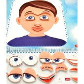 Duyguları Öğreniyorum Keçe Cırtlı Duvar Panosusu (Erkek) , Eğitici Oyuncak thumbnail 7