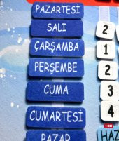 Takvimi Öğreniyorum (2023) Keçe Duvar Panosu , Eğitici Oyuncak - 11