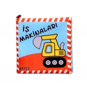 Tox İş Makinaları Kumaş Sessiz Kitap T048 - Bez Kitap , Eğitici Oyuncak ,Yumuşak ve Hışırtılı - 5