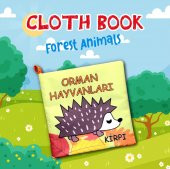 Tox Orman Hayvanları Kumaş Sessiz Kitap T055 - Bez Kitap , Eğitici Oyuncak , Yumuşak ve Hışırtılı - 7