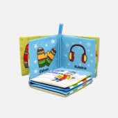 Tox Kışlık Giysiler Kumaş Sessiz Kitap T052 - Bez Kitap , Eğitici Oyuncak , Yumuşak ve Hışırtılı thumbnail 8