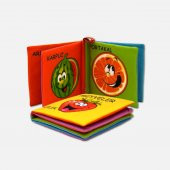 Tox Meyveler Kumaş Sessiz Kitap T049 - Bez Kitap , Eğitici Oyuncak , Yumuşak ve Hışırtılı - 8