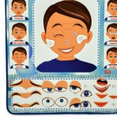 Duyguları Öğreniyorum Keçe Cırtlı Duvar Panosusu (Erkek) , Eğitici Oyuncak thumbnail 11